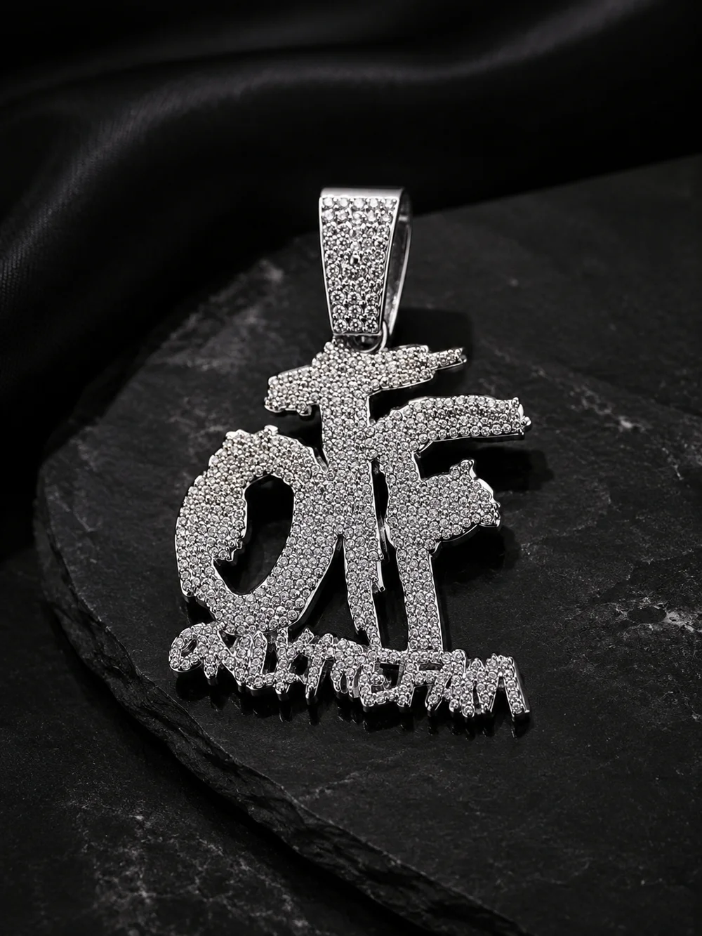 OTF Iced Out Cuban Link Necklace Set